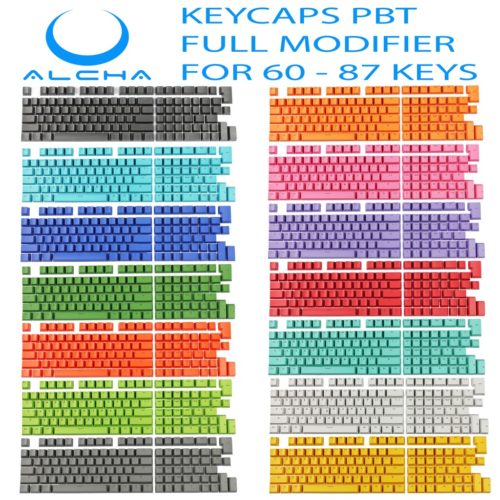 Single color PBT Double Shot Shine-through for 60keys to 87 keys Keyboard