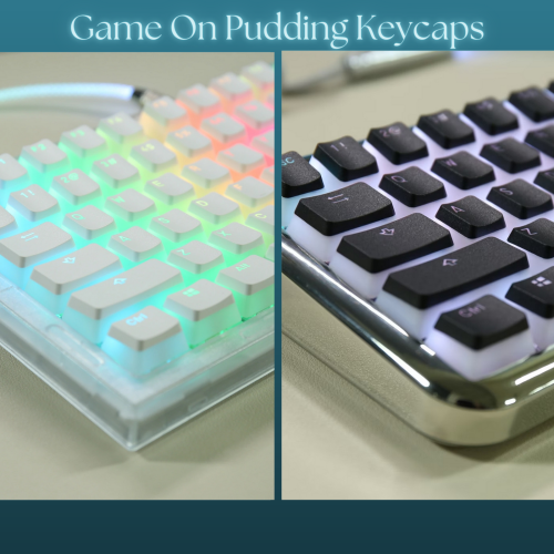 Game On Pudding Keycap for multi layout keyboard 104 +19Supplement keys