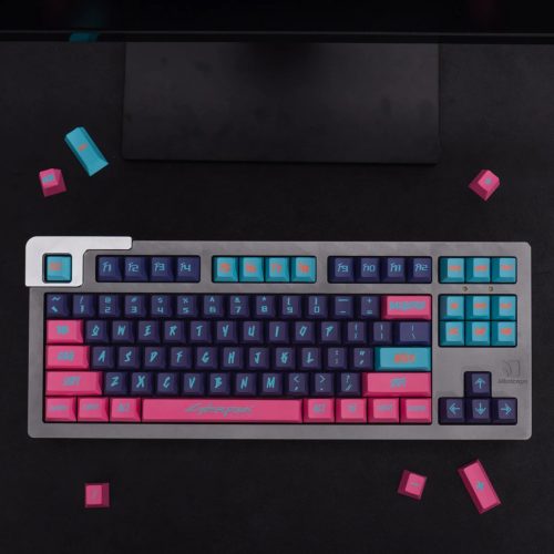 Cyberpunk Theme (Pink) PBT Keycaps