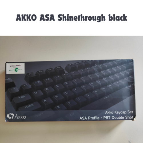 Akko ASA Shine-Through Keycap Set (Black)